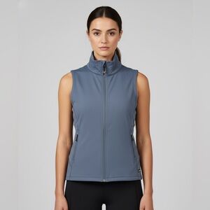 Kerrits Blue Athletic Stretchy Zip Up Equestrian Vest Women's Medium
